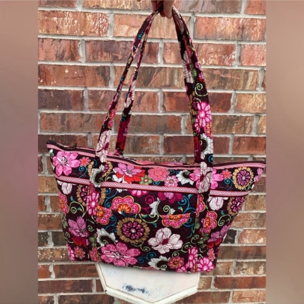 Vera Bradley Miller Travel Bag in Mod Floral Pink Pattern